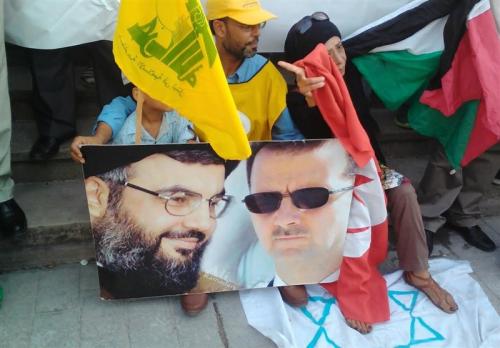  تجمع تونسی‌ها در حمایت از سوریه و حزب الله/افشاگری بی‌سابقه عضو تیم« الدابی»+تصاویر 