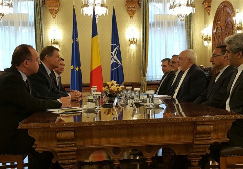  دیدار ظریف با رئیس جمهور رومانی