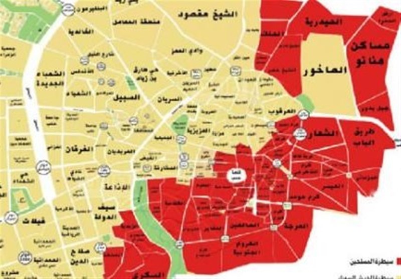  تظاهرات ساکنان شرق «حلب» علیه تروریست‌ها؛ «از مناطق ما خارج شوید»