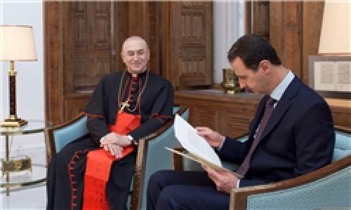 نامه «پاپ فرانسیس» به بشار اسد؛ ابراز همدردی با ملت سوریه و محکومیت تروریسم
