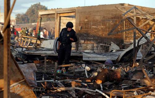 (تصاویر) انفجار در بازار مواد آتش‌زا در مکزیک 