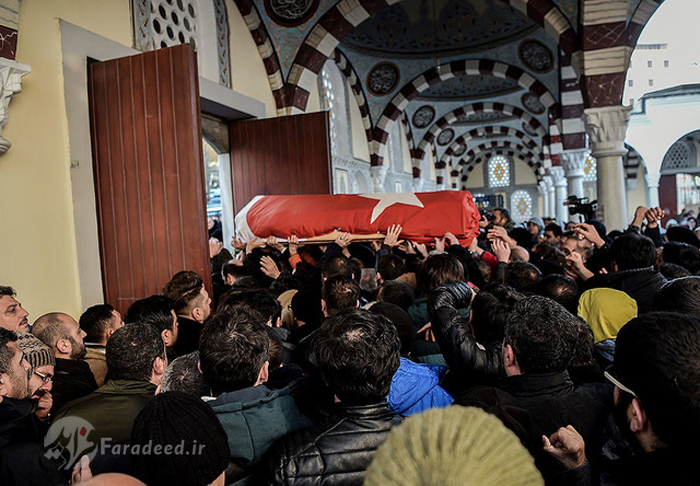 (تصاویر) تشییع قربانیان حمله استانبول 