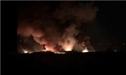 حمله موشکی صهیونیست‌ها به فرودگاه نظامی المزه دمشق 