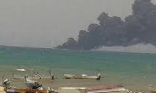 انهدام کشتی جنگی عربستان در سواحل غربی یمن
