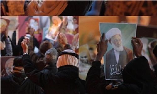 تداوم تحصن مردم مقابل منزل آیت‌الله عیسی قاسم
