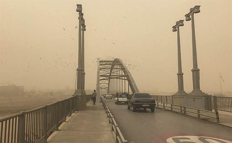 هوای خوزستان خاکی می‌شود