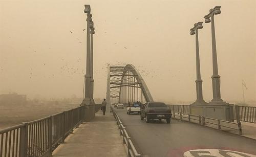 هوای خوزستان خاکی می‌شود