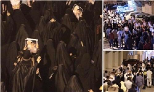 تظاهرات مردم بحرین به نشانه وفاداری به شهدا