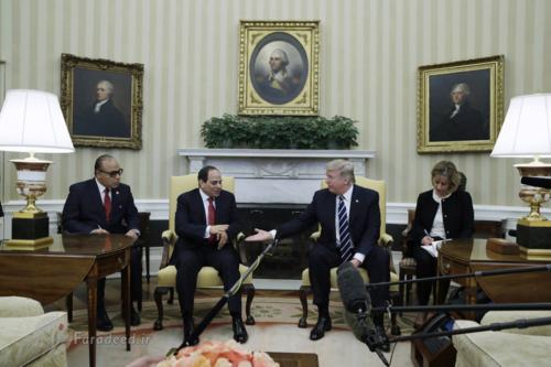 (تصاویر) دیدار ترامپ و السیسی در کاخ‌سفید 