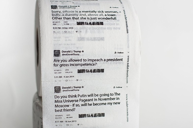 آمازون از توئیت‌های ترامپ دستمال توالت ساخت +تصاویر