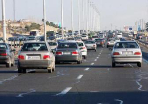  ترافیک نیمه سنگین در آزاد راه کرج-قزوین