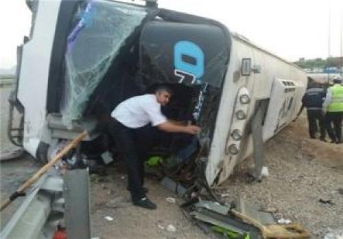 آخرین آمار از تلفات واژگونی اتوبوس در شاهرود