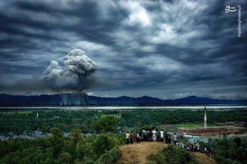 تصویری متفاوت از ویرانگری ارتش میانمار+عکس