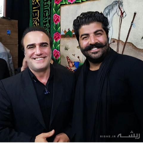 بهنام بانی و خواننده آذری در هیئت+ عکس