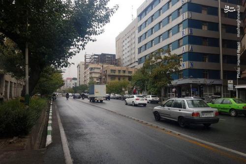 بارش باران در پایتخت+عکس