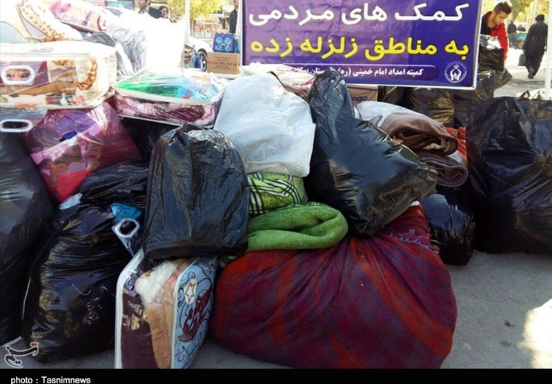 مردم آذربایجان غربی هموطنان کرمانشاهی را تنها نمی‌گذارند+تصاویر