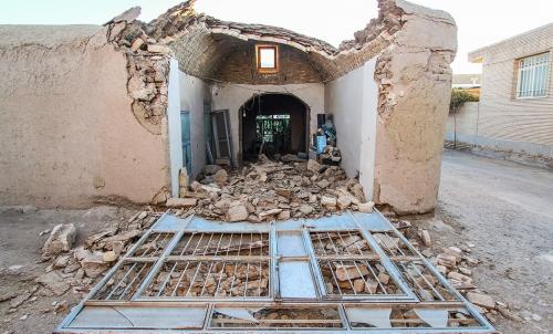 عکس:مناطق زلزله‌زده شهرستان کوهبنان