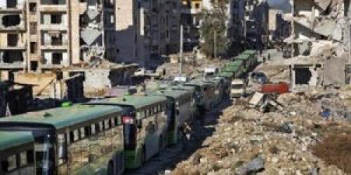 خروج خفت‌بار تروریست‌های از غوطه غربی دمشق