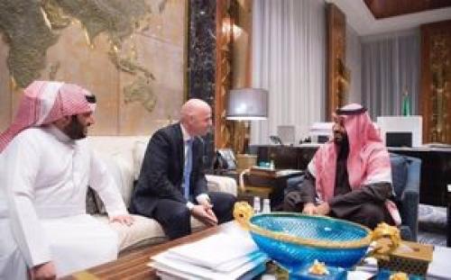 دیدار رئیس فیفا با ولیعهد عربستان در ریاض