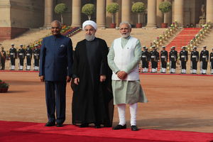 استقبال رسمی رئیس جمهور و نخست وزیر هند از روحانی
