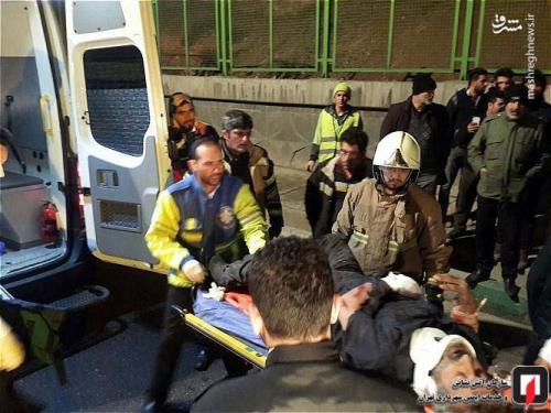  تصادف شدید دو کامیون در تهران+عکس