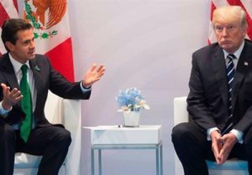 درگیری لفظی ترامپ با رئیس جمهور مکزیک