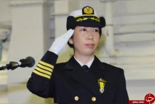 یک زن ژاپنی فرمانده ناو شد +عکس