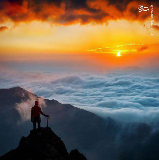 تصویری دیدنی از کوه سنگر اردبیل