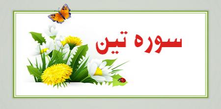 معرفی سوره تین