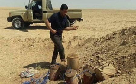 کشف یک انبار تسلیحاتی متعلق به تروریست‌های داعش در شرق استان الانبار
