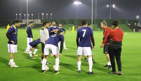 آخرین تمرین تیم ملی فوتبال پیش از دیدار مقابل قطر