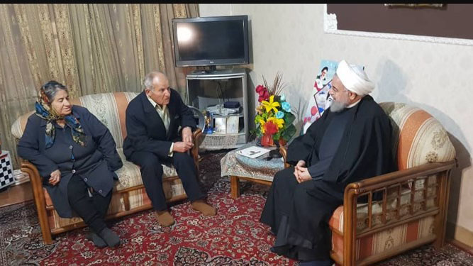 روحانی با جانباز ارمنی دیدار کرد 