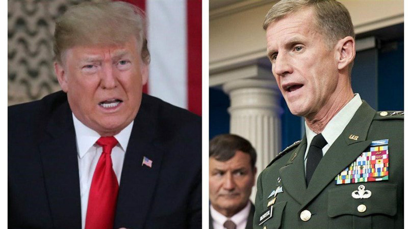 واکنش توهین آمیز ترامپ به انتقاد فرمانده سابق آمریکا در افغانستان 