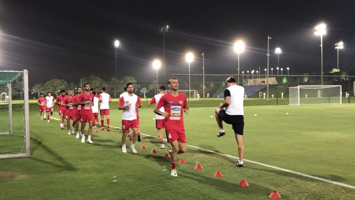 تمرین پرسپولیسیها در قطر