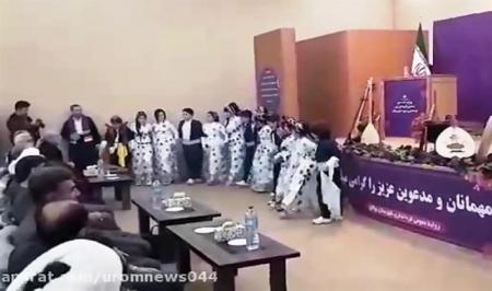 اجرای رقص مختلط در برابر مدیرکل ارشاد اسلامی آذربایجان‌غربی+فیلم