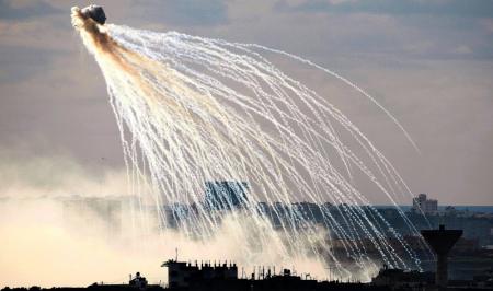 استفاده جنگنده‌های ائتلاف غربی  از  بمب‌های (فسفری) در سوریه