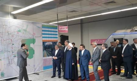 افتتاح فاز اول خط ۶ مترو تهران با حضور رئیس جمهور+نقشه خطوط 