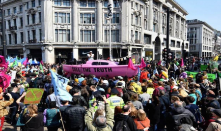  اعتراضات به سیاست‌های زیست‌محیطی دولت انگلیس در هفتین روز