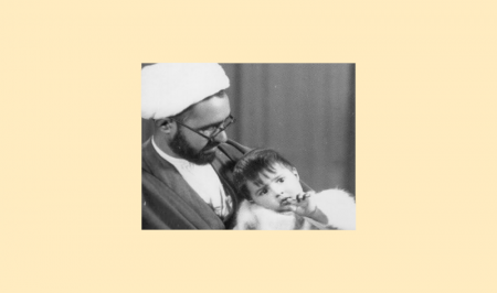  شعر خوانی علی مطهری در سن پنج سالگی برای امام خمینی(ره)+فیلم