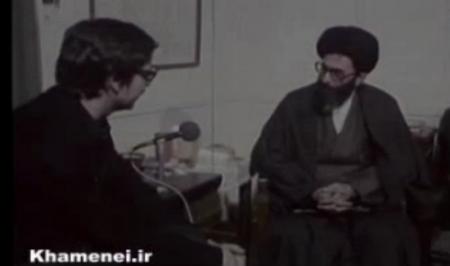 فیلم| نحوه برخورد حضرت آیت الله خامنه‌ای با جاسوسان آمریکایی