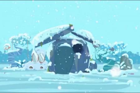 انیمیشن| برف، برف، برف می‌باره...