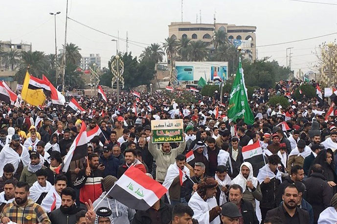  بازتاب رسانه‌ای تظاهرات میلیونی مردم عراق علیه اشغالگری آمریکا