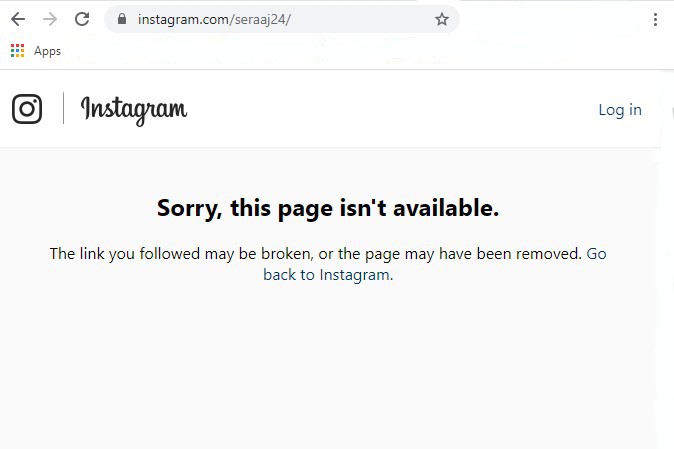 اینستاگرام صفحه‌ی سراج24 را حذف کرد