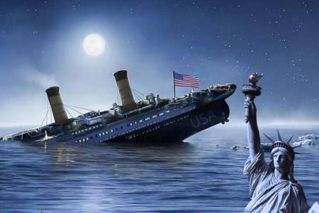 عکس نوشت| آمریکا غرق خواهد شد