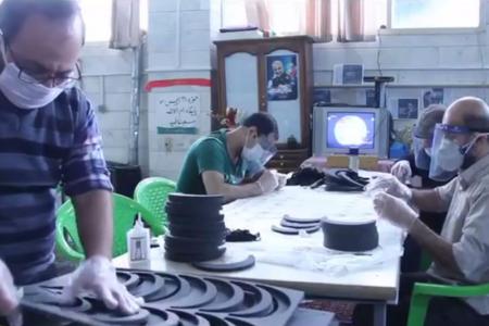 فیلم| تولید کیت پزشکى برای محافظت صورت در تهران