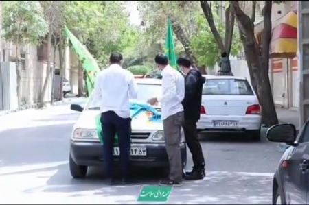 فیلم| پویش هر خانه یک پرچم در اصفهان