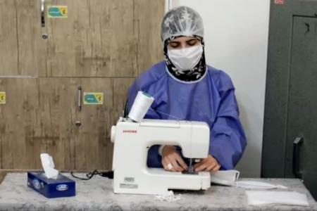 فیلم| افتتاح یازده کارگاه تولید ماسک بهداشتی در آذربایجان غربی