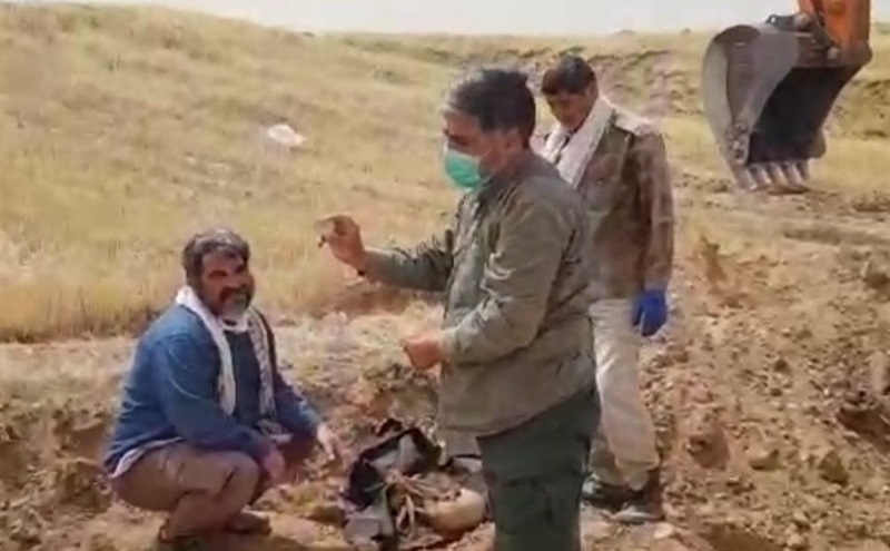 کشف پیکر مطهر یک شهید دفاع مقدس در فکه