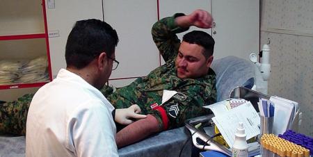 "اهداء خون" رژه خدمتی متفاوت مأموران یگان ویژه