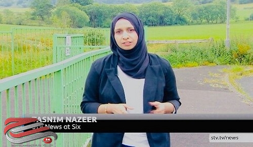 اولین خبرنگار با حجاب در اسکاتلند